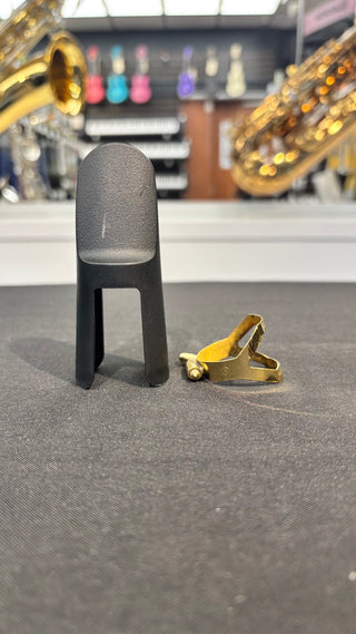 Ligature Saxophone Ténor Selmer avec Couvre Bec Usagée