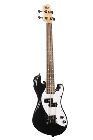 Kala Solid Body 4-String Fretted U-BASS With Gig Bag, Jet Black