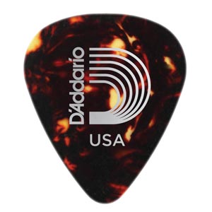 Plectres D'Addario Celluloid Shell Extra Heavy (10)