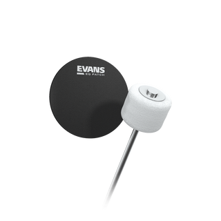 Evans EQ Patch Black Nylon Single Patch For Bass Drum Batter