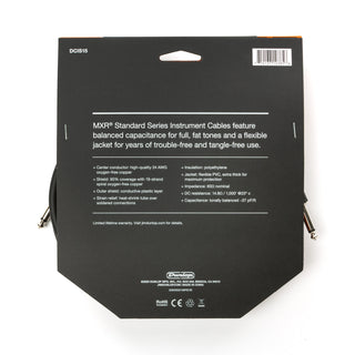 Câble De Guitare Dunlop MXR 15 Pieds